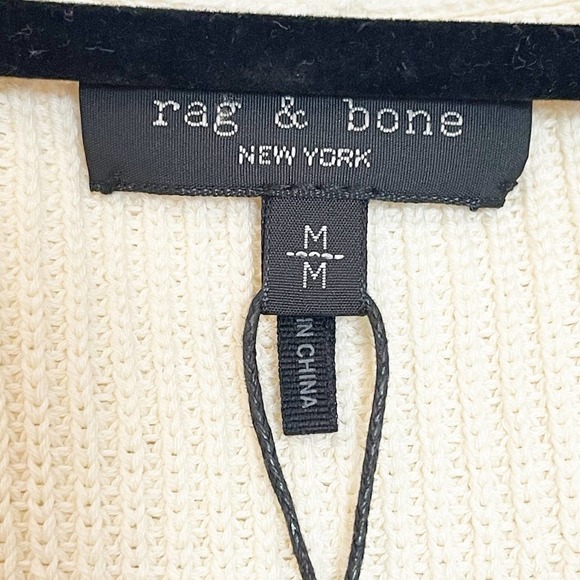 Rag & Bone Amy Cardigan Ribbed Open Front Belted Long Sweater Women's Size M NWT - Picture 8 of 10